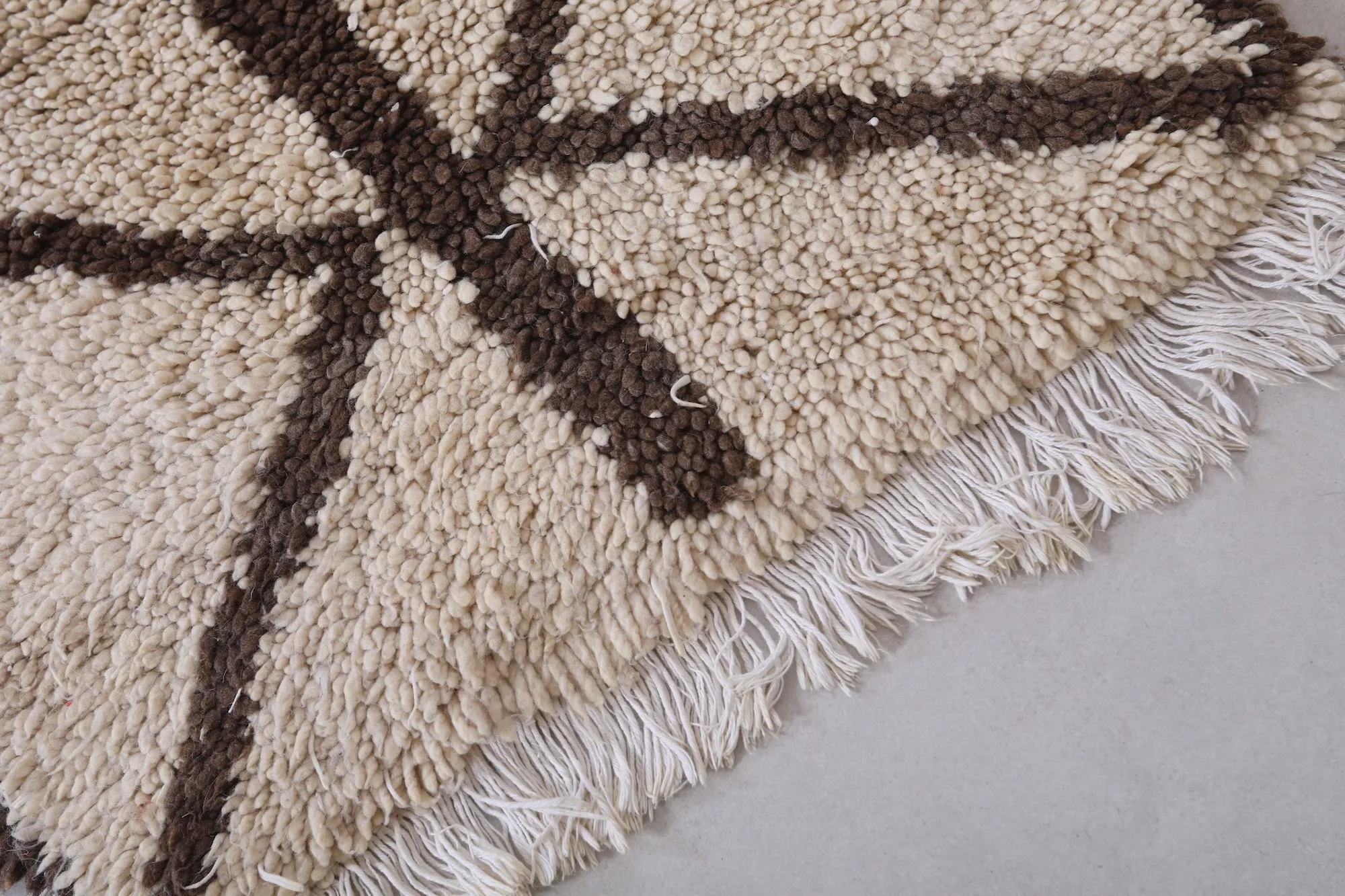 Moroccan Rug - Handwoven 2.1ft x 6.2ft | Minimalist Berber Style