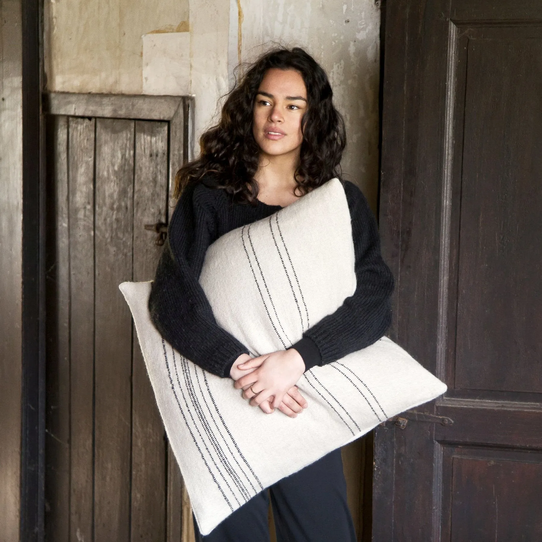 moroccan stripe cushion cover