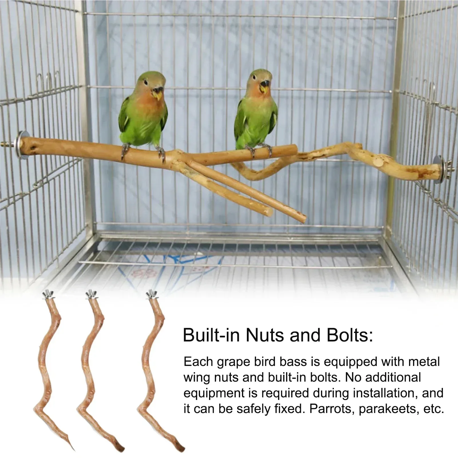 Natural Perch for cage