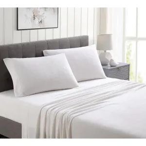 New Mainstays 4 Piece Fleece Sheet set in White, Full/Double!