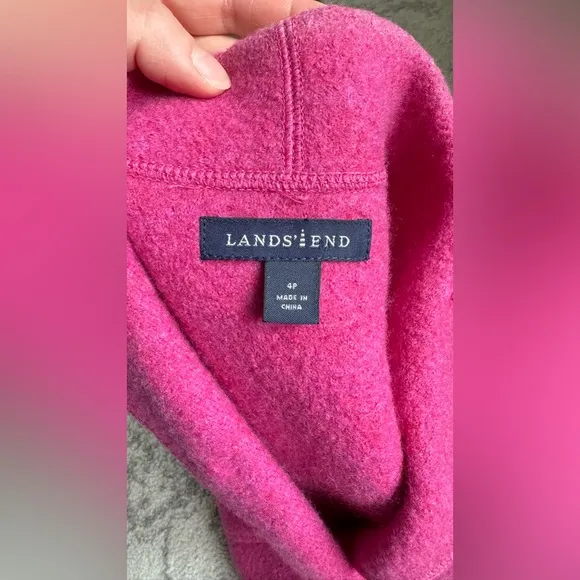 NWOT Lands’ End 0 wool cardigan blazer size 4P
