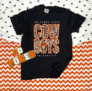 OK STATE 2024: Cowboys Bold Leopard (COMFORT COLORS SHORTSLEEVE)