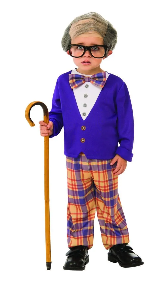 Old Man Little Boys Fancy Dress Costume