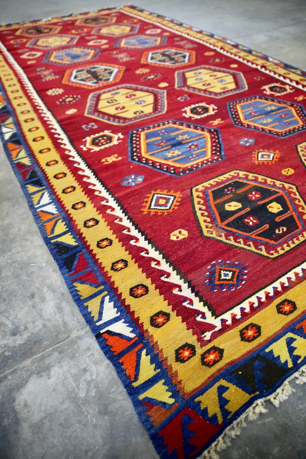 Old Sivas Sarkisla Kilim 5.7ftx11.6ft