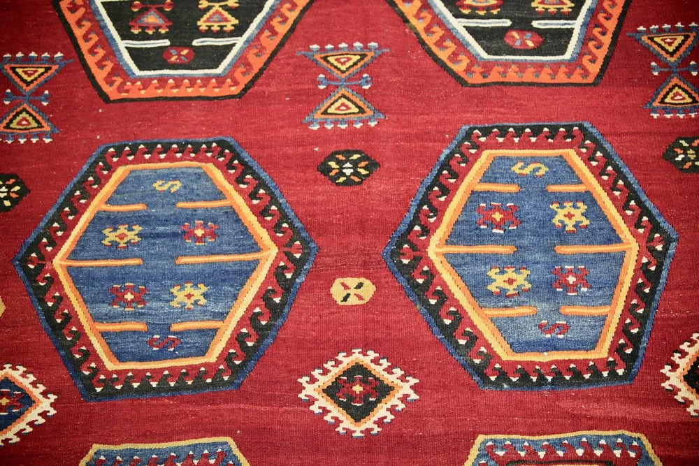 Old Sivas Sarkisla Kilim 5.7ftx11.6ft