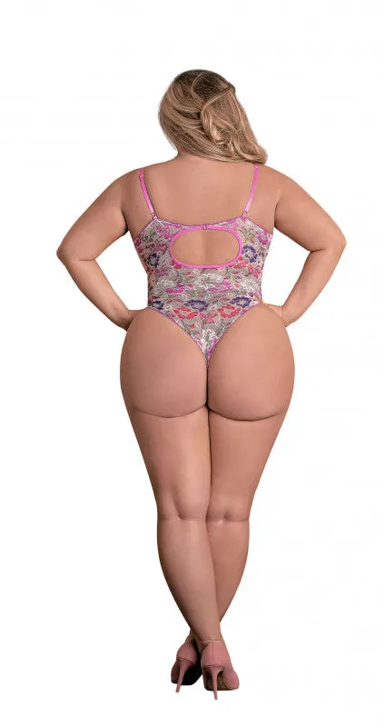 Painted Petals Cheeky Teddy - Multi - Queen Size