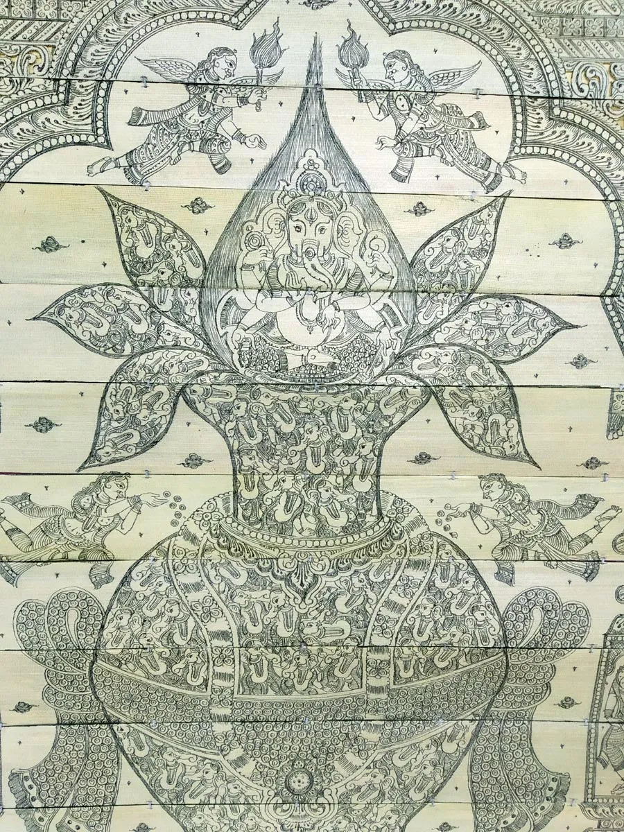 Palm Leaf Pattachitra Kalasa