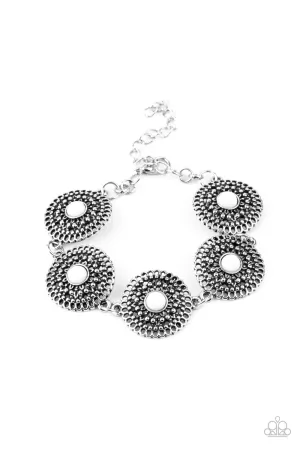 Paparazzi Accessories - Mojave Mandalas - White Bracelet