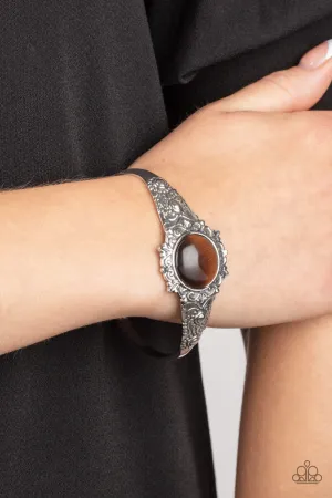 Paparazzi. - Extravagantly Enchanting - Brown Bracelet