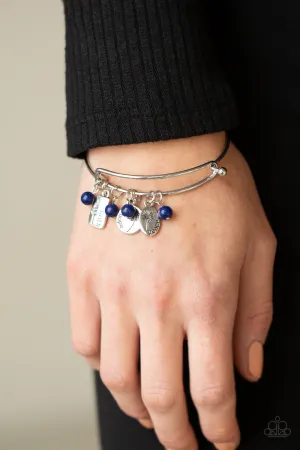 Paparazzi GROWING Strong - Blue Charm Bracelet