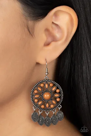 Paparazzi Sagebrush Symphony Earrings Brown