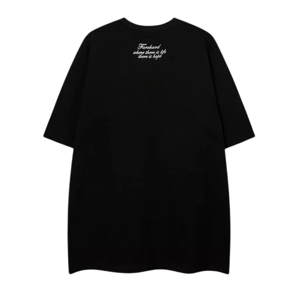 Patchwork Embroidered Stars T-shirt