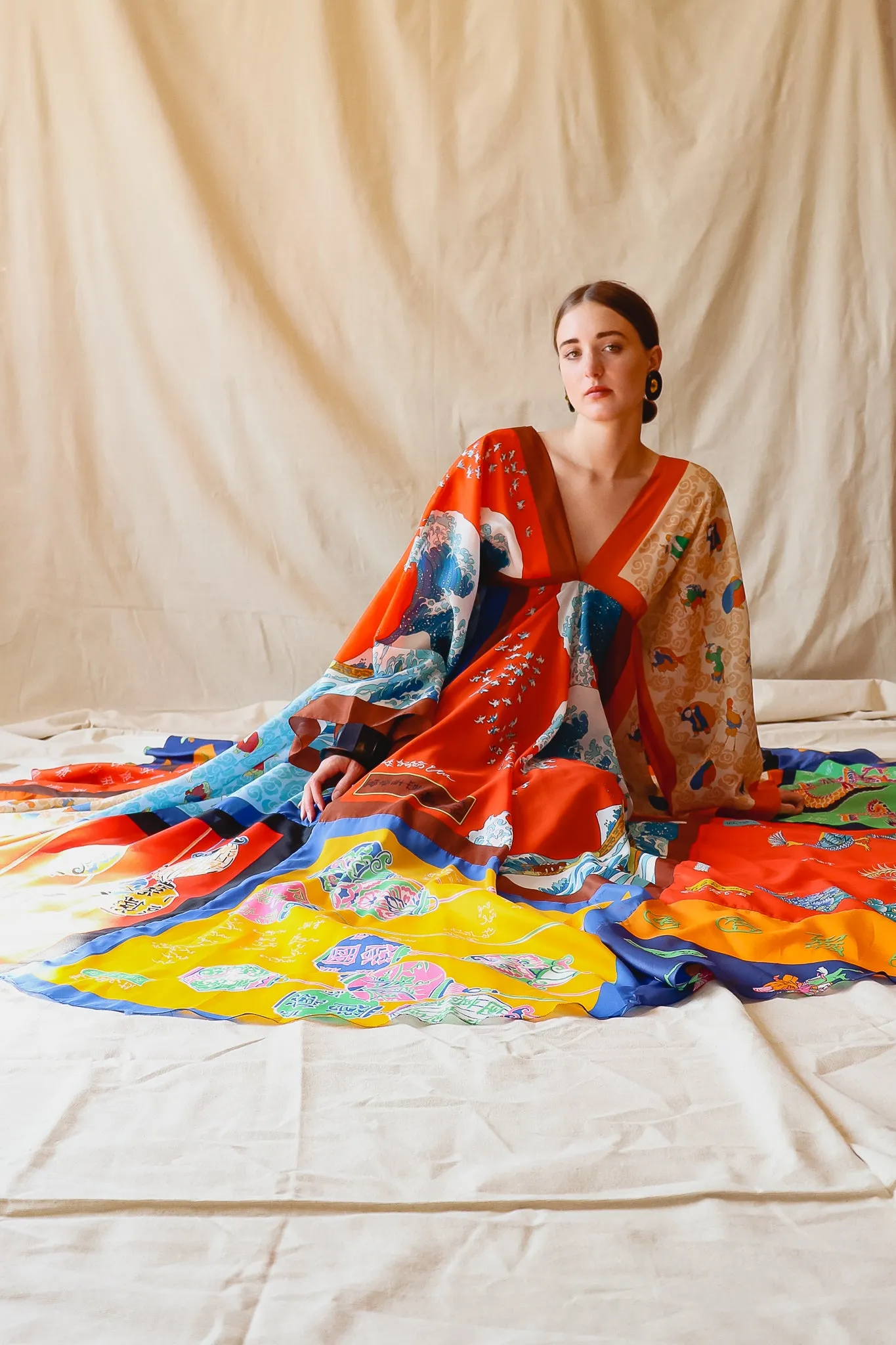 Patchwork Scarf Dress