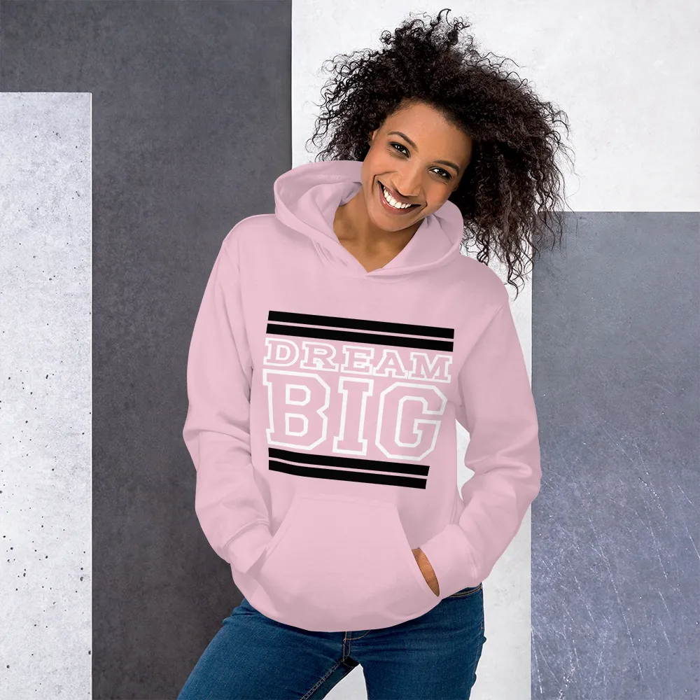 Pink Black and White Unisex Hoodie