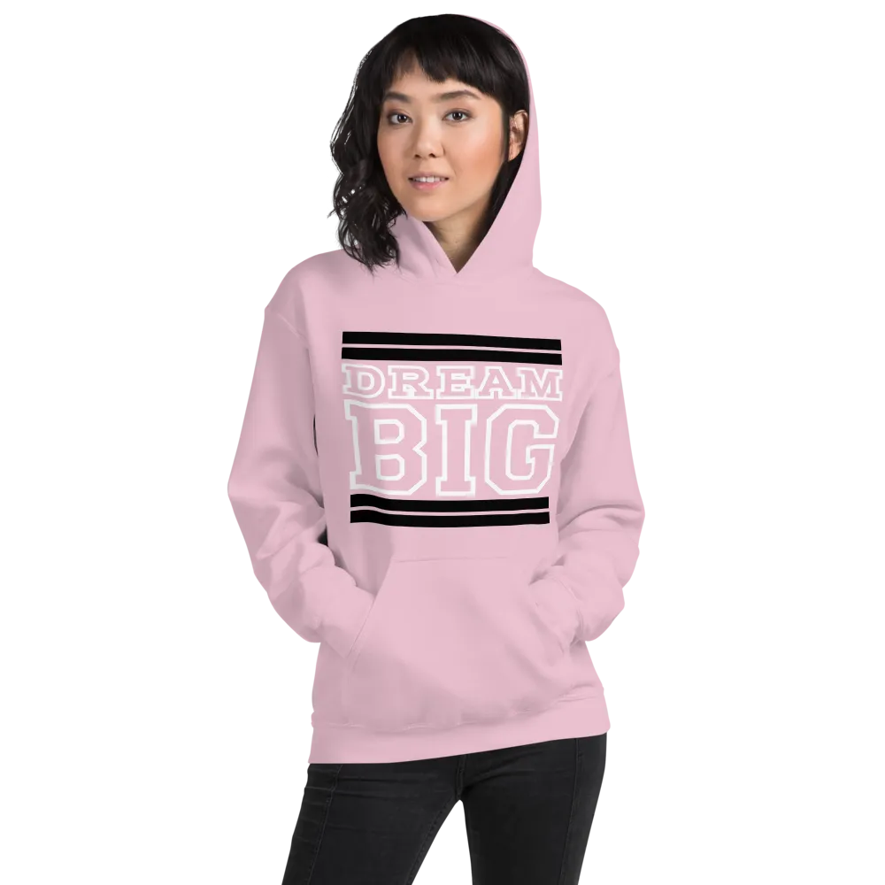 Pink Black and White Unisex Hoodie