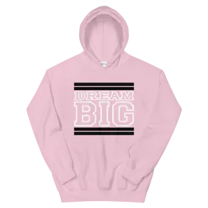 Pink Black and White Unisex Hoodie
