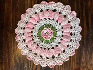 Pink Lace Doilie