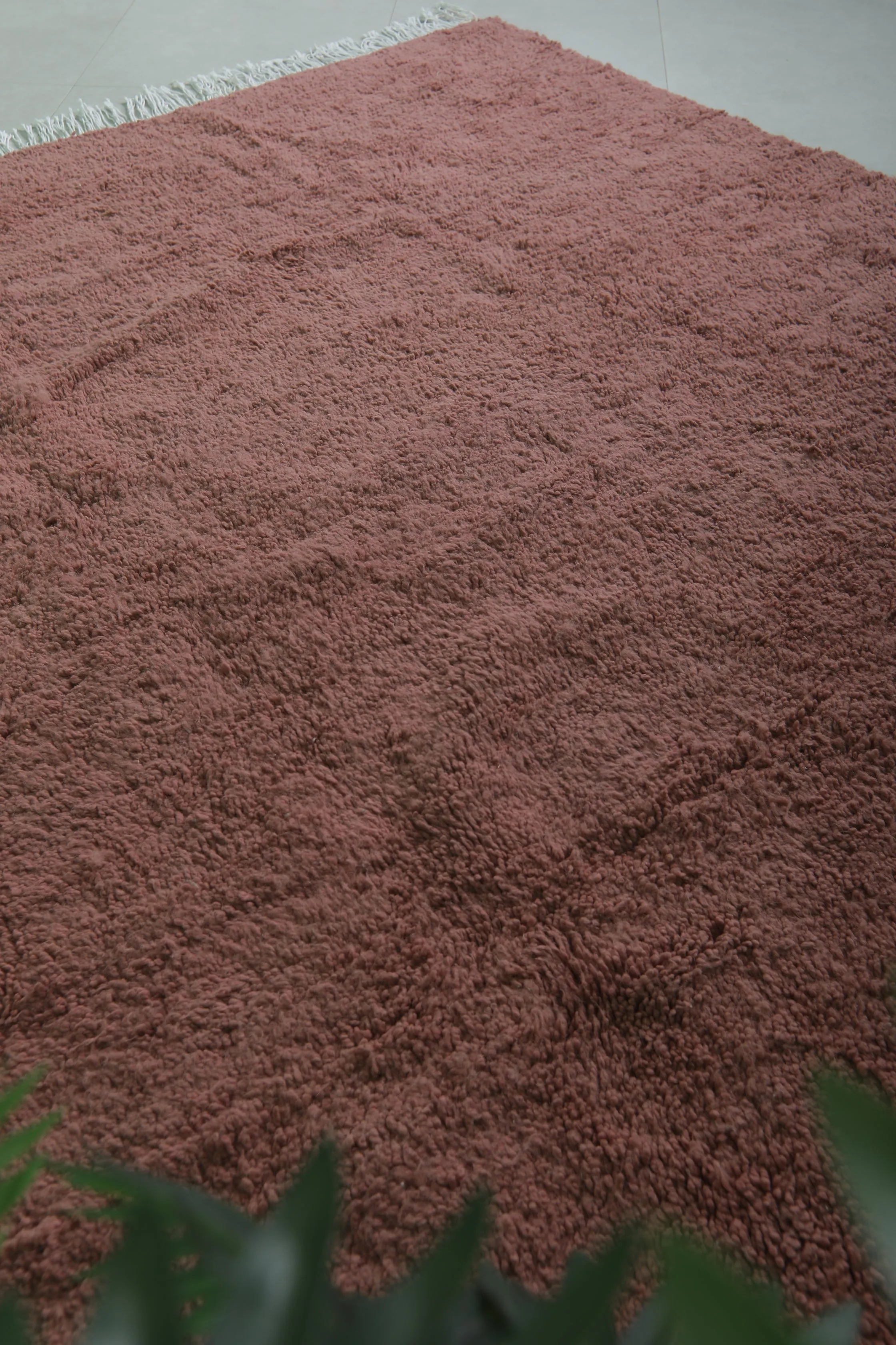 Pink Moroccan Rug - Handwoven 7.2 x 7.5 Feet | Soft Elegance