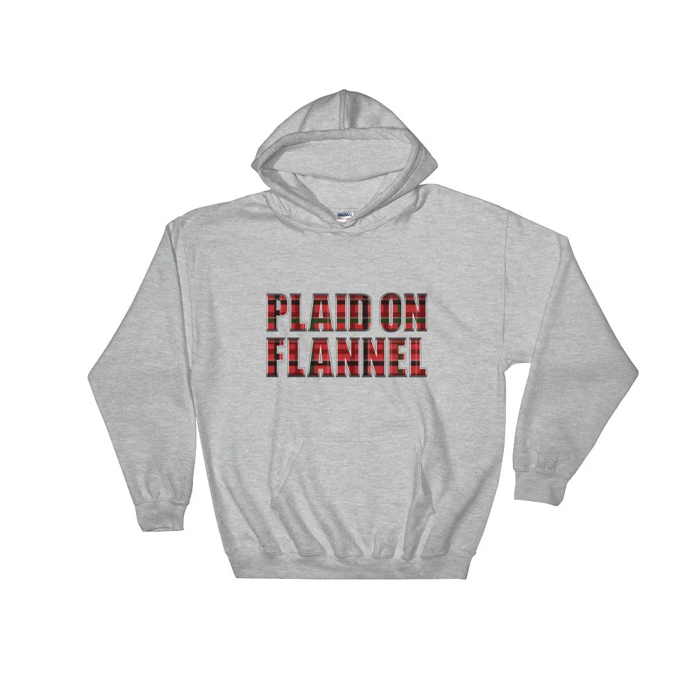 Plaid On Flannel Hoodie