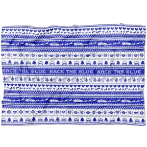 Police Navidad LEO Fleece Blanket
