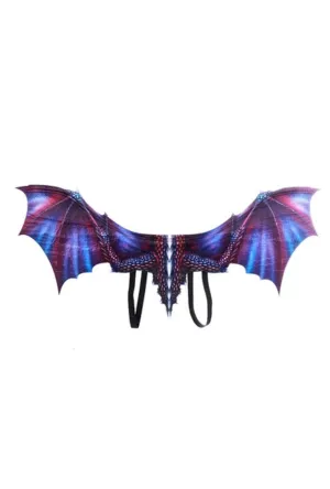 Purple Printed Dragon Wings