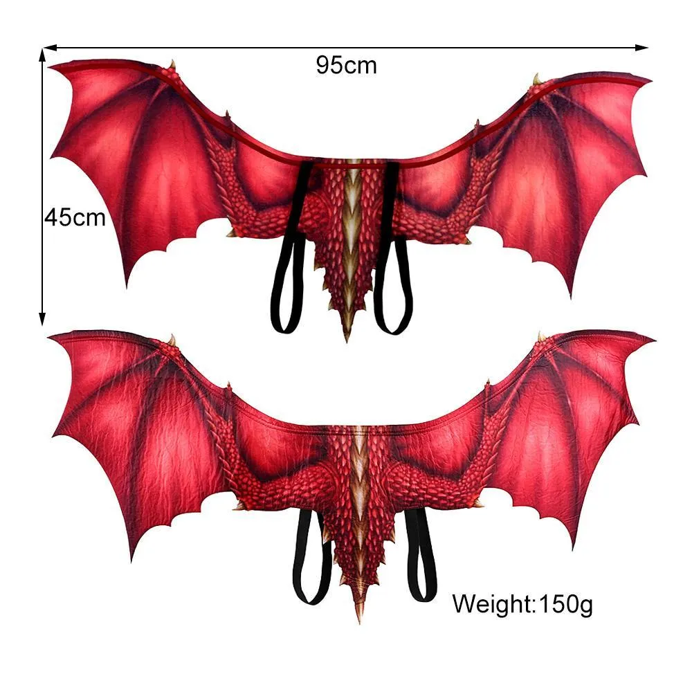 Purple Printed Dragon Wings