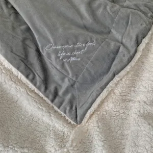 "Chase Your Stars" Sherpa Fleece Blanket