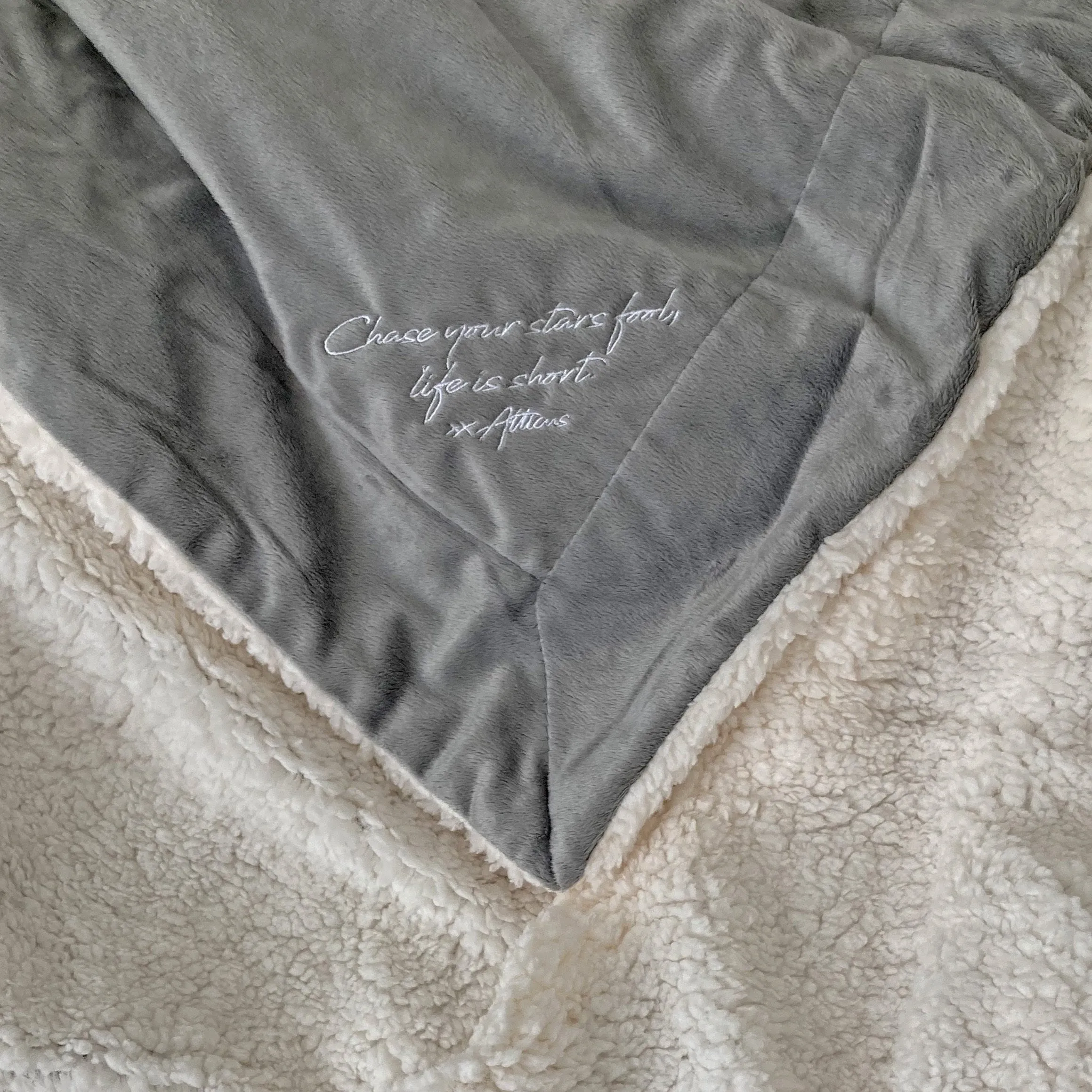 "Chase Your Stars" Sherpa Fleece Blanket