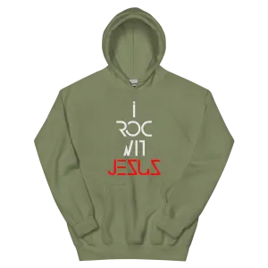 "i ROC WIT JESUS BIG & BOLD" Hoodie "MILITARY GREEN"