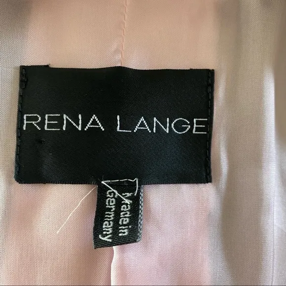 RENA LANGE Houndstooth Plaid German Blazer