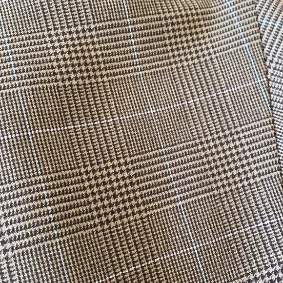 RENA LANGE Houndstooth Plaid German Blazer