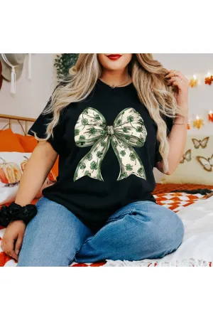 Retro Coquette St Patrick's Day Comfort Colors T-Shirt