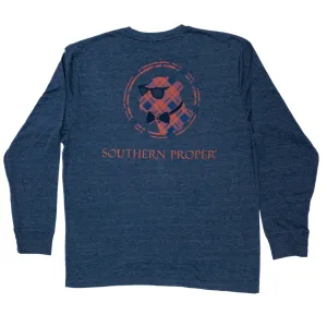 Retro Plaid Dog LS Tee