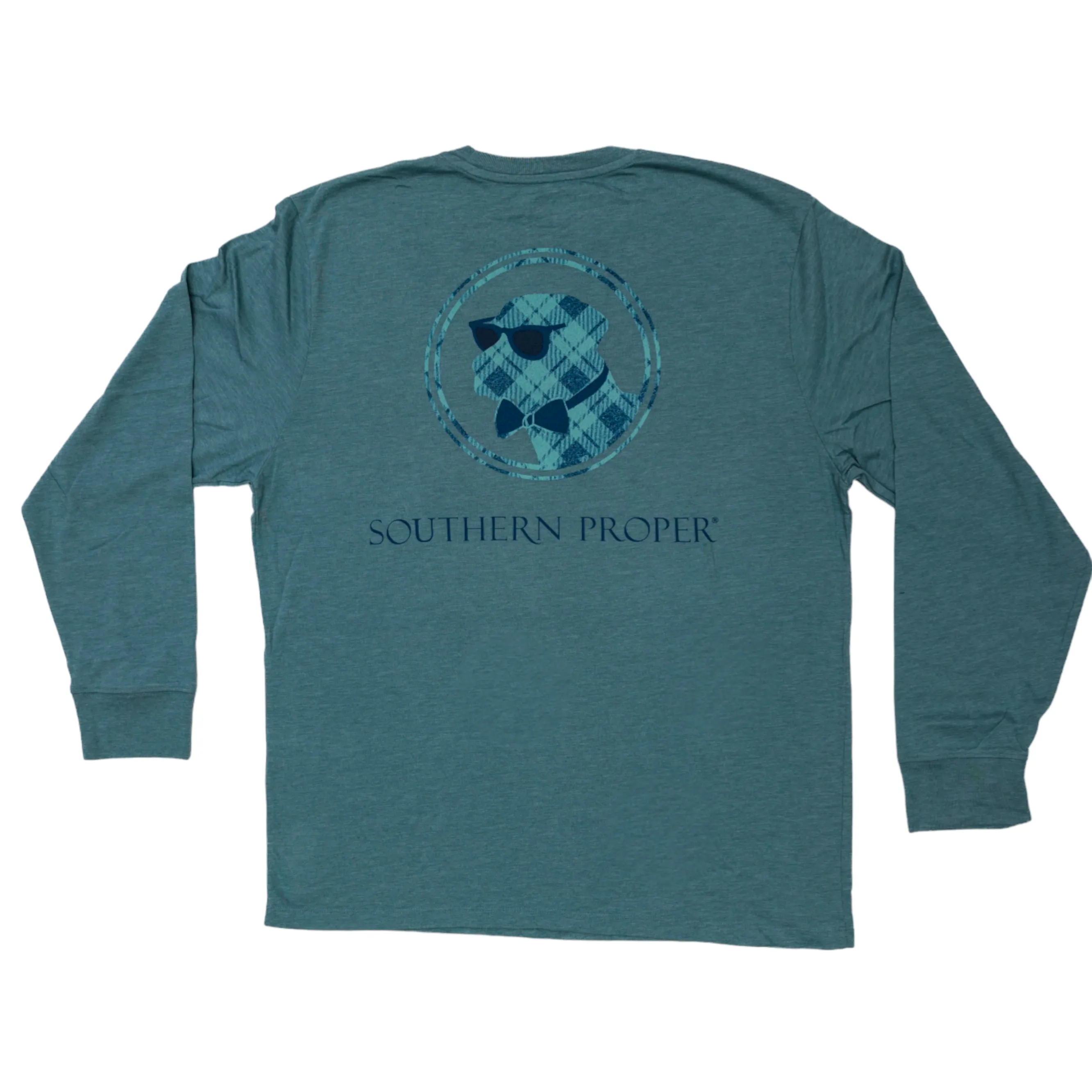 Retro Plaid Dog LS Tee