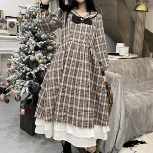Retro Plaid Dolly Dress SD01041