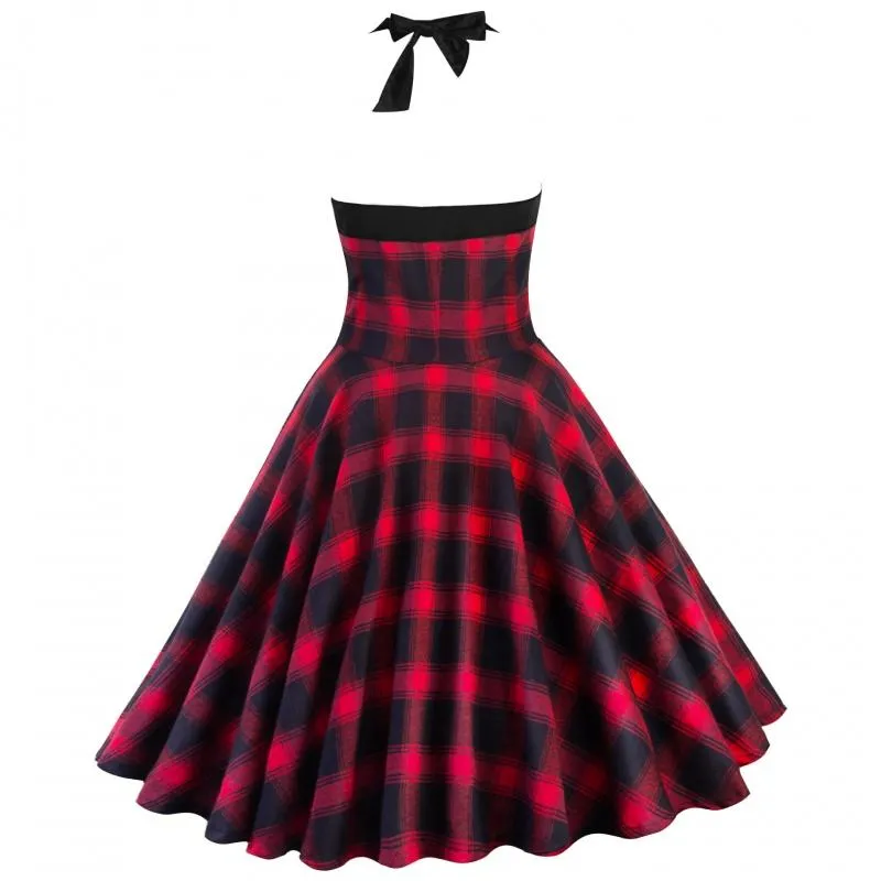 Retro Punk Plaid Dress SD01112