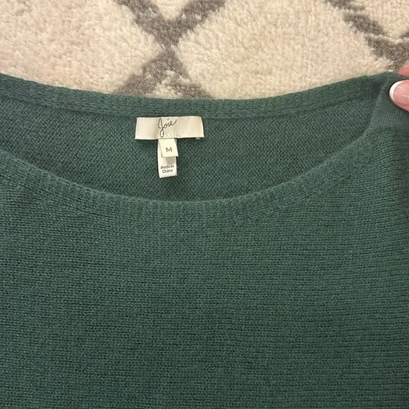 Revolve Joie Wool/Cashmere Sweater Sz M - Hunter Green