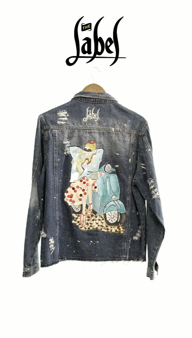 Rollin' Solo - Hand-Painted Denim Jacket