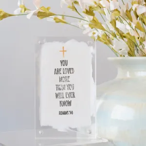 Romans 5:8 Acrylic Block