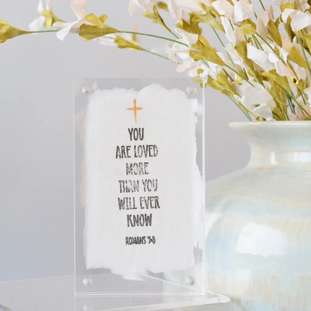 Romans 5:8 Acrylic Block