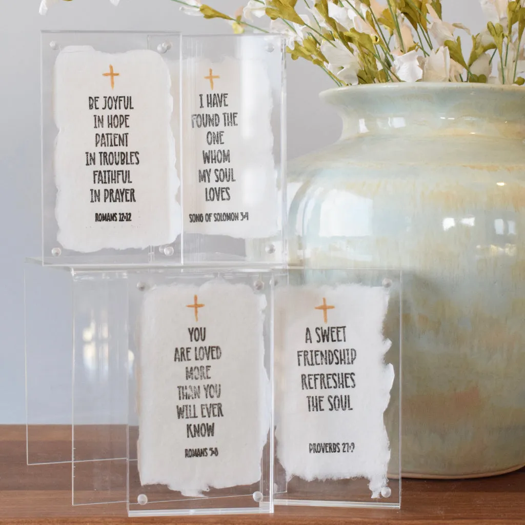 Romans 5:8 Acrylic Block