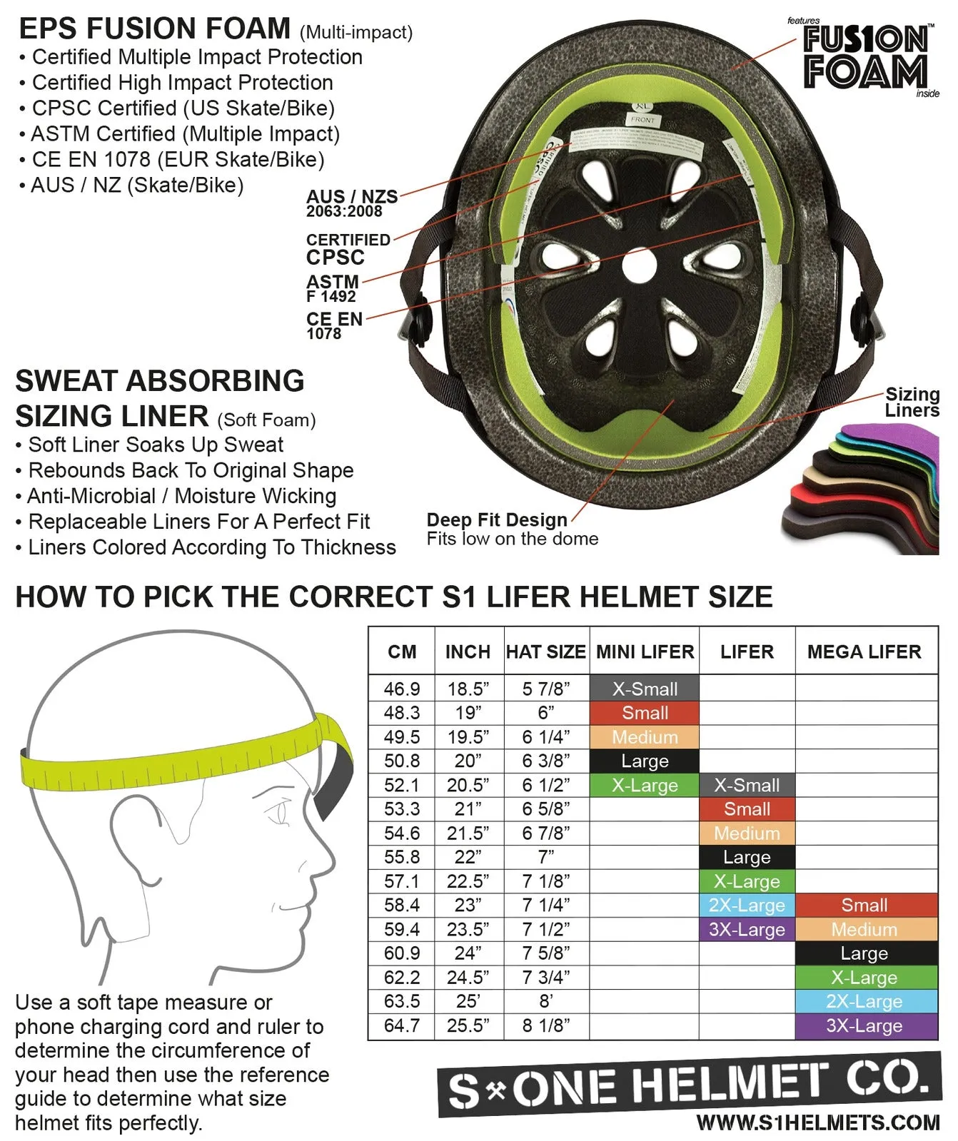 S1 Mega Lifer Helmet - Black Glitter