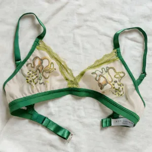 Snakes Printed Mesh Bralette
