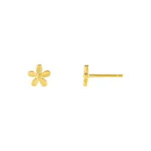Solid Flower Stud Earring