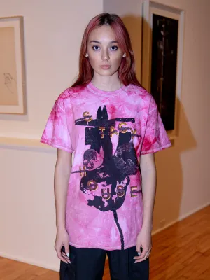 Stacy House House T-Shirt S/S, Pink Tie Dye