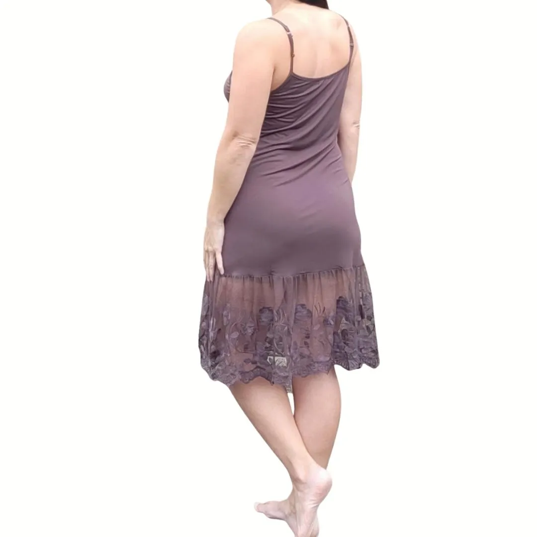Stop and Smell the Roses Navy Blue Lace Dress Extender Slip