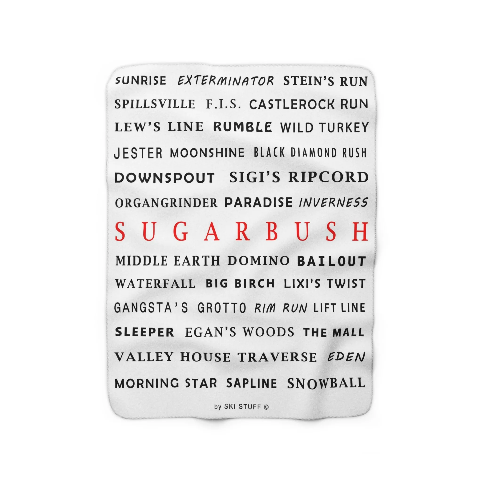 Sugarbush, Vermont - Fleece Blanket
