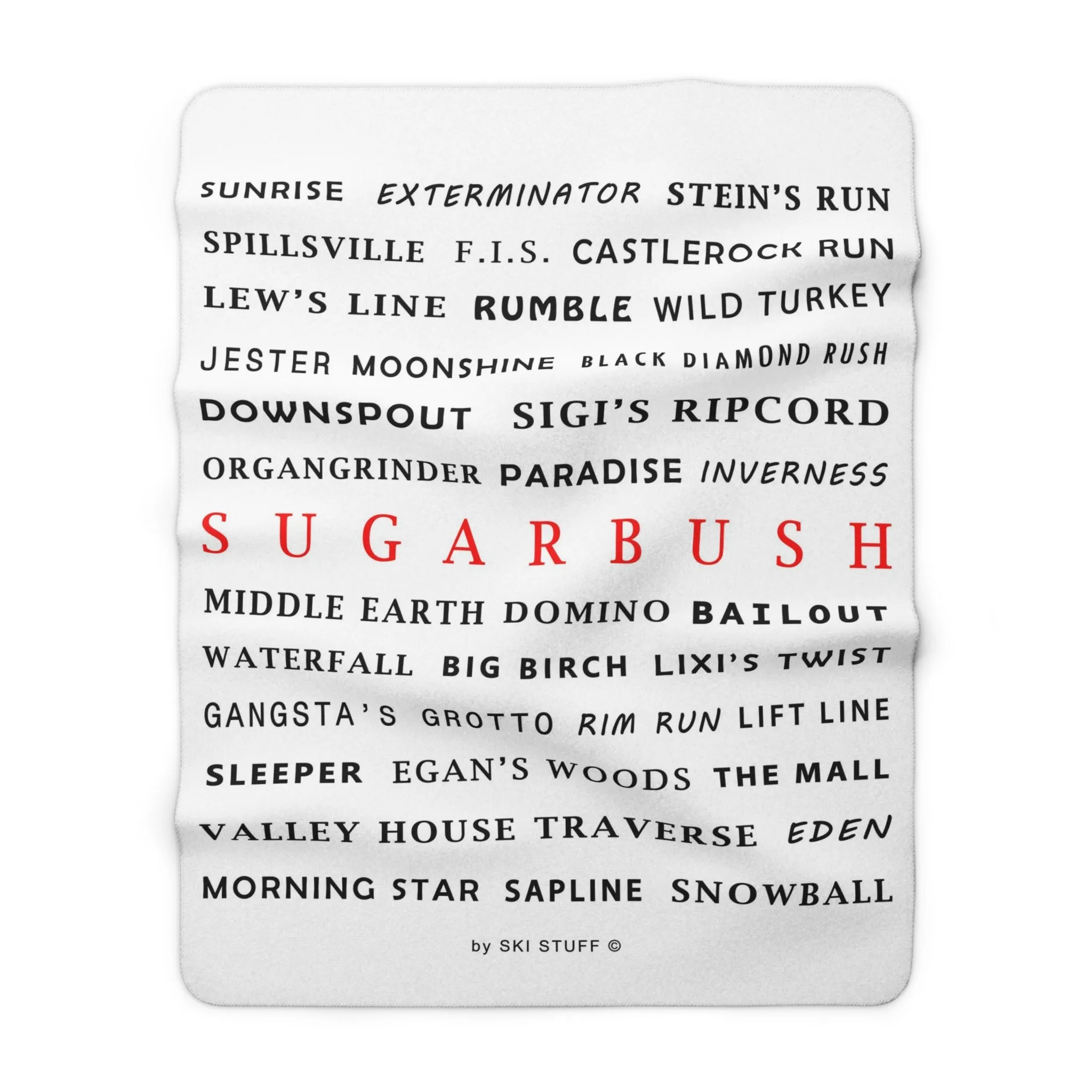 Sugarbush, Vermont - Fleece Blanket