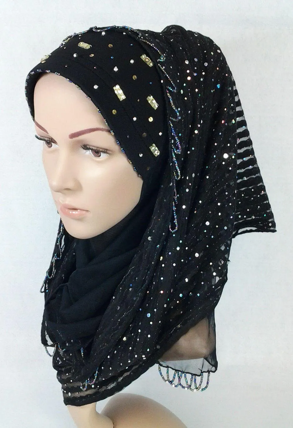 Summer Hijab Islamic Cap Headwear Scarf Shawls