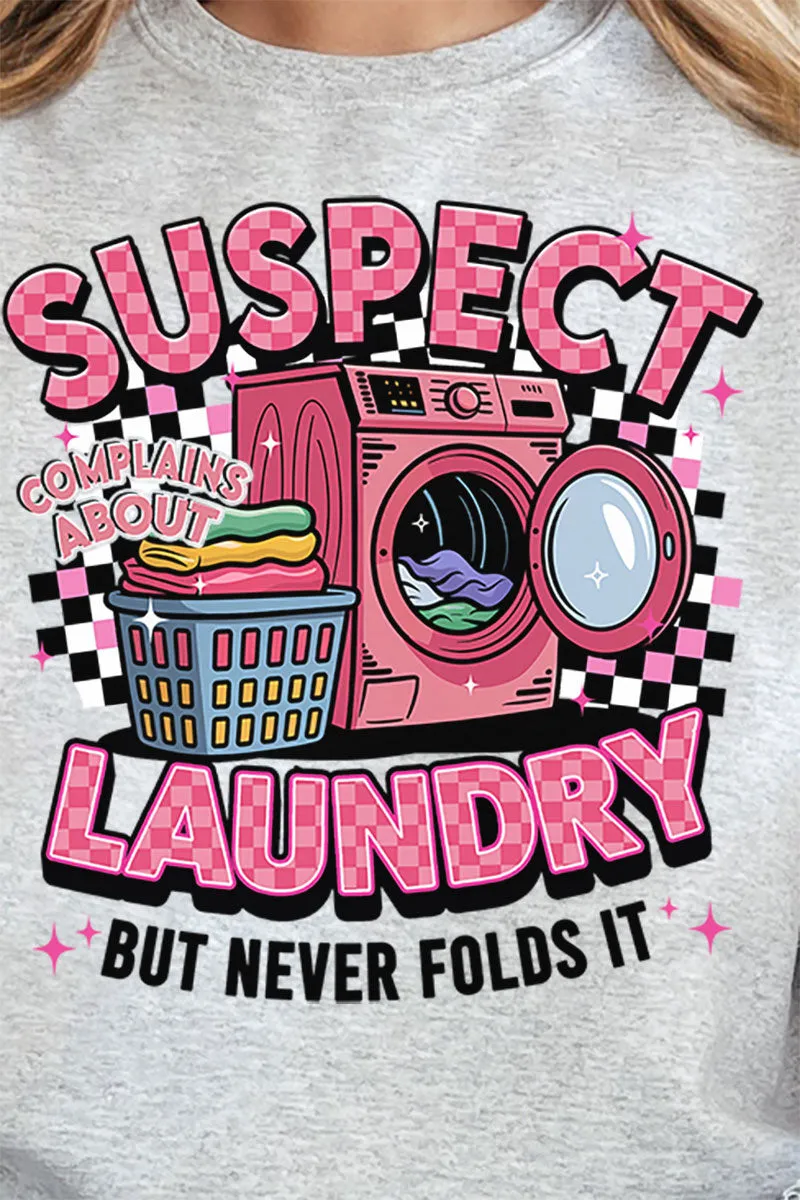 Suspect Complains About Laundry Unisex NuBlend Crew Sweatshirt